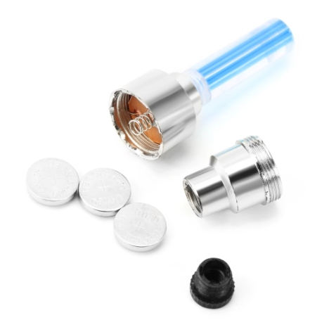 Motion Activated Glow Bike Flashlight Car Motorcycle Cycle Tire Valve Caps Wheel Light Amazing Fantastic Bicycle Accessory Leds For Night Safety 2pcs