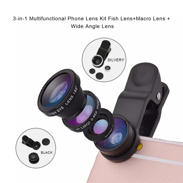 Micro FishEye and Wide lens kit for mobile best universal lens kit for All smartphone Best Telephone camera lens kit