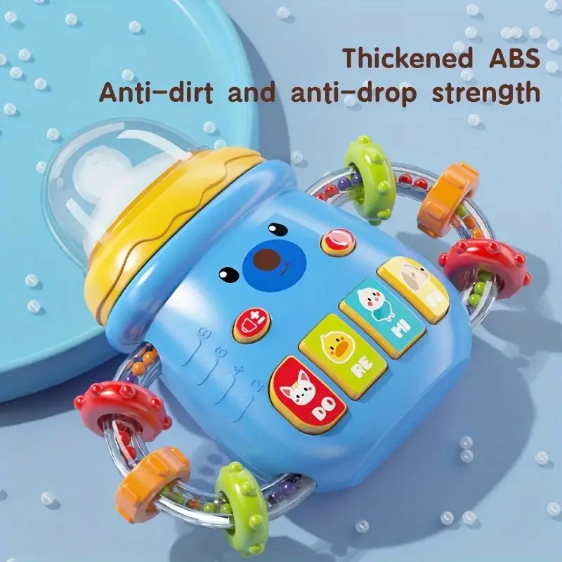 Montessori Baby Musical Feeding Bottle Toys Infant Grip