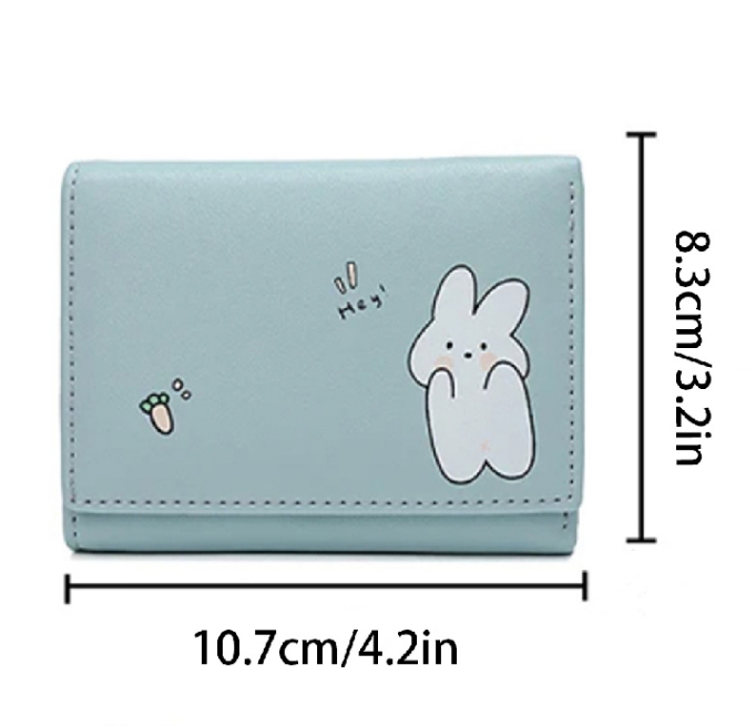 Multi Card Slot Three Fold Card Bag Wallet For Young Girls and Students Compact Card Holder Purse Accessory