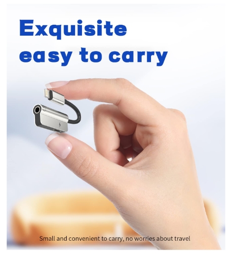 2-in-1 Lightning to 3.5mm Earphone Jack Splitter Adapter | Fast Charging & AUX Converter | Direct Plug & Play (No Bluetooth Needed) | loS 17/18 Compatible