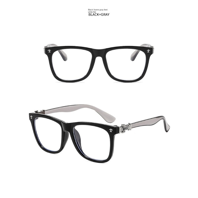 Samjune Fashion Glasses Frame Women Anti Blue Light Men Square Eyeglasses Vintage Prescription Eyewear
