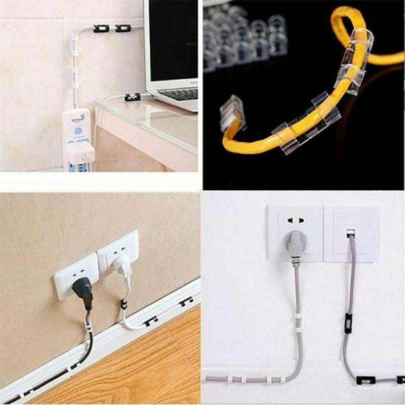 Self-Adhesive Cable Clips Wire Organizer - photo 4