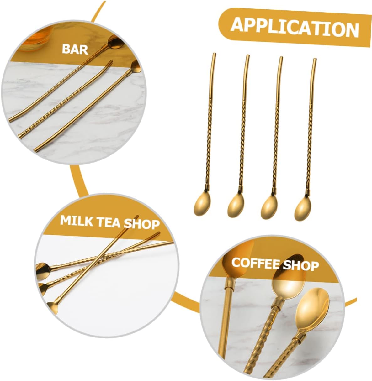 2-in-1 Straw Spoon Stirrer