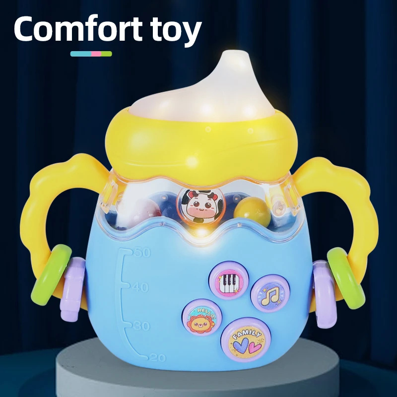 Montessori Baby Musical Feeding Bottle Toys Infant Grip