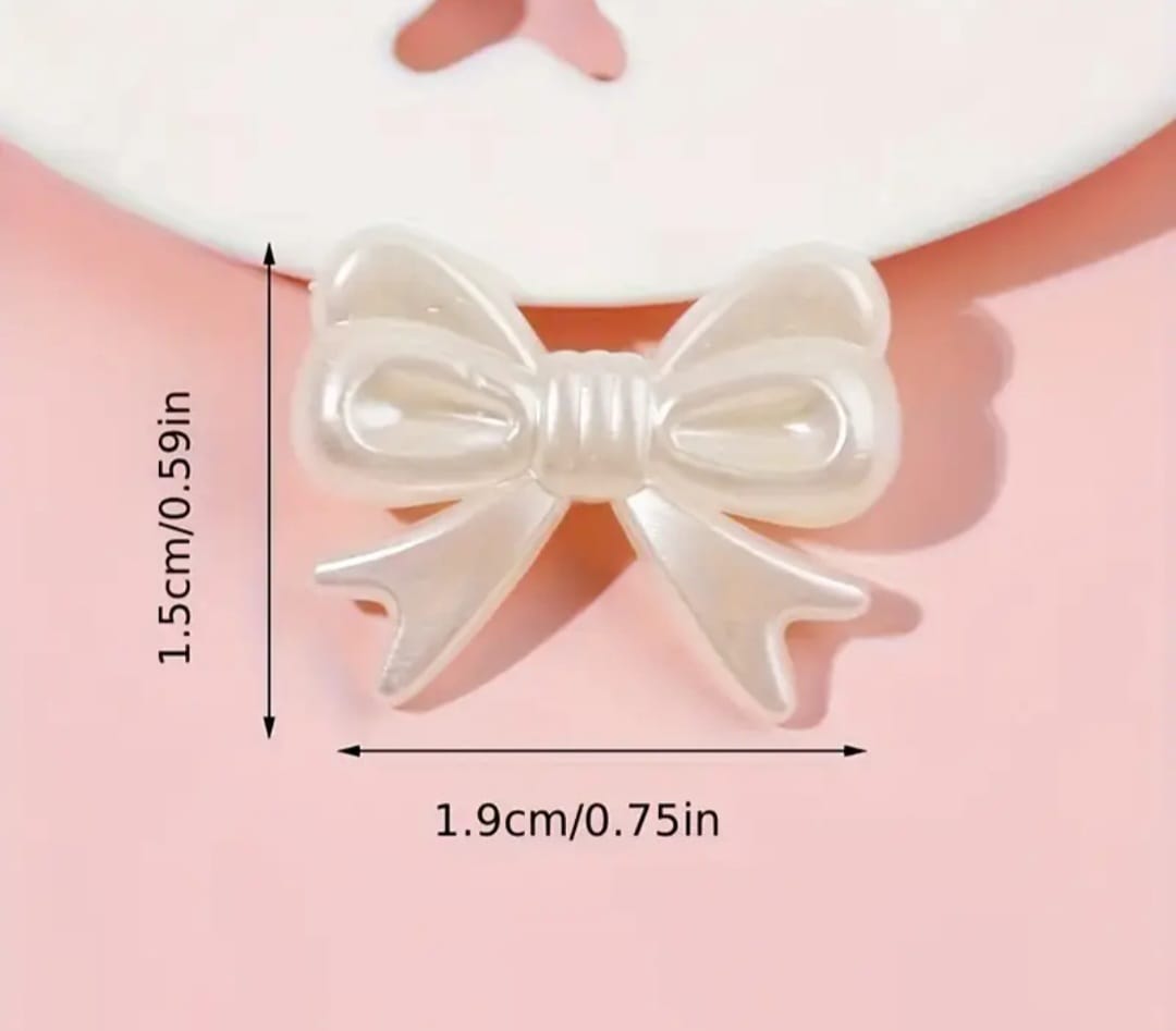 pearl bow charm / colorful bow charm / charm for diy or jewelry making / bow charm