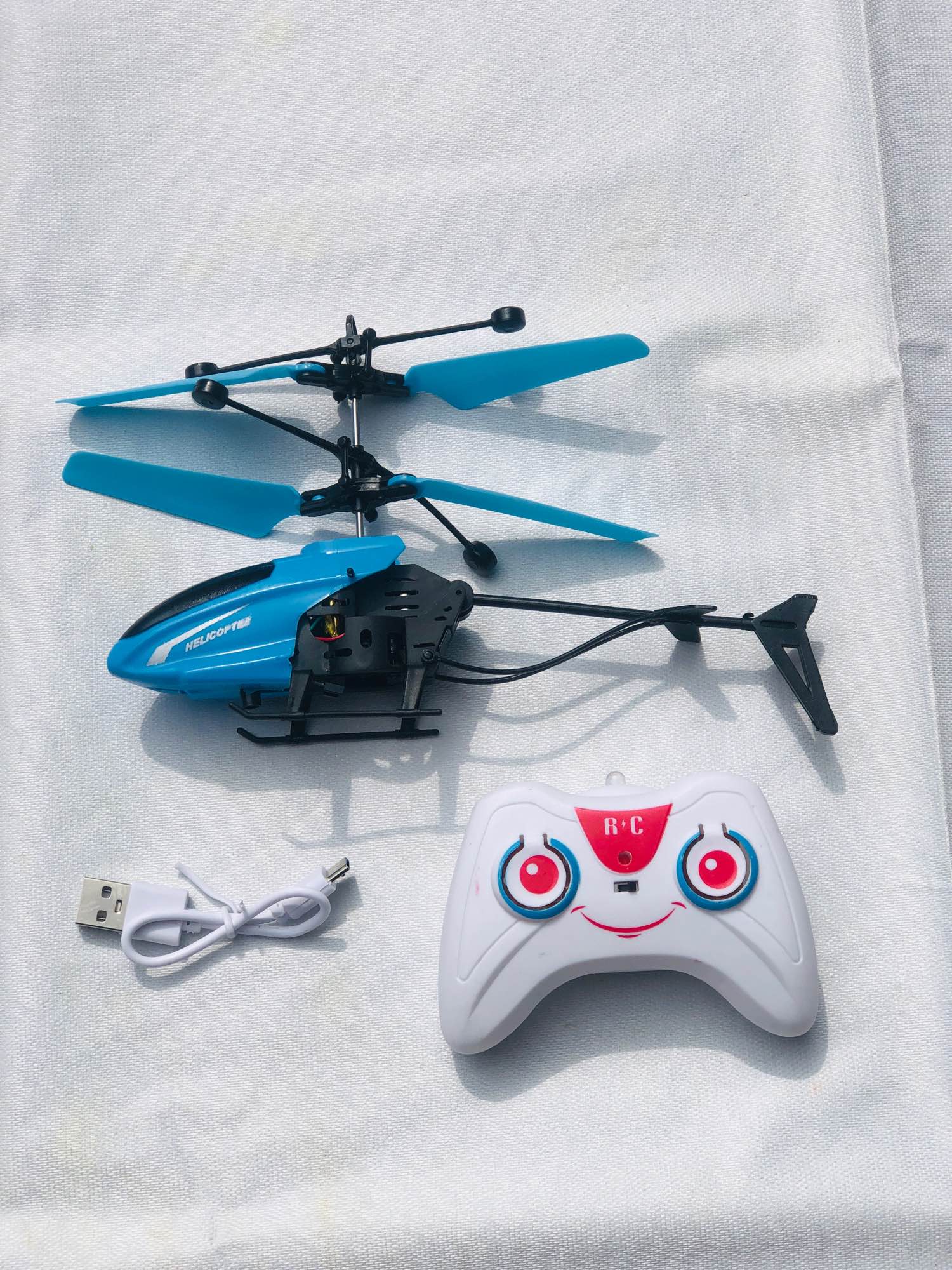 Fling Toy Helicopter for Kids Interactive Flying Airplane with Rotating Blades