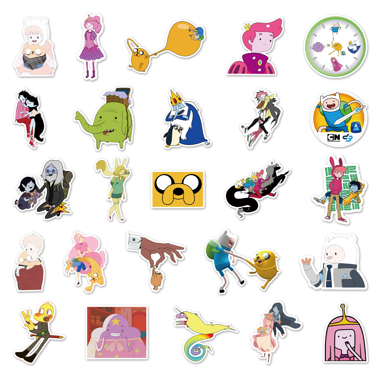 50 Piece Adventure Time: Distant Lands Stickers Waterproof DIY For ...