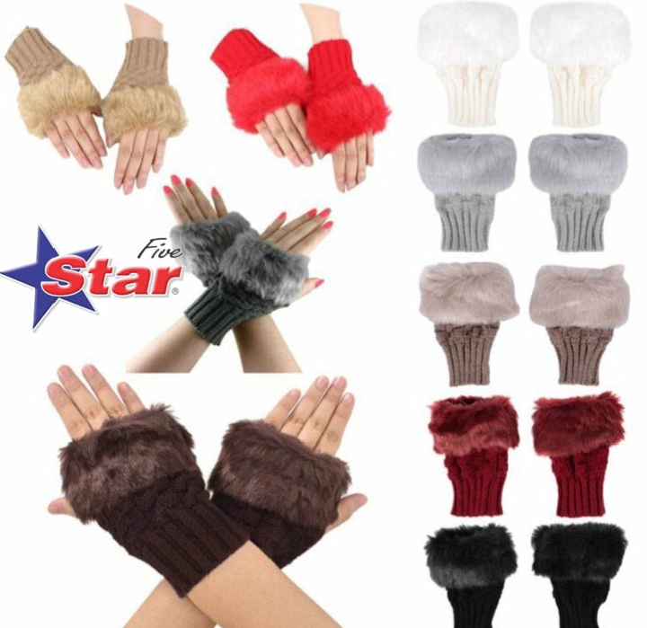 Wool Knitted Winter Thermal Warm and Comfortable Fingerless Gloves Mittens Winter accessories Hand Warmer Mitten Gloves Winter collection