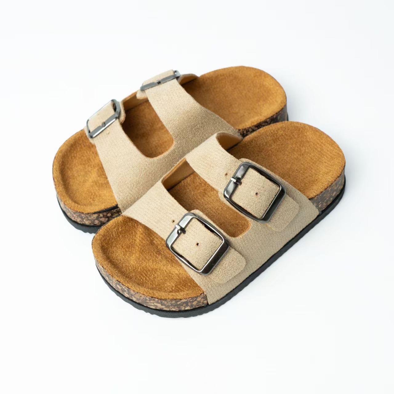 New Summer Kids Beach Cork Slippers for Girls Boys Children Outdoor Casual Non-slip Flat with Slide Shoe Boys Girls Sandals