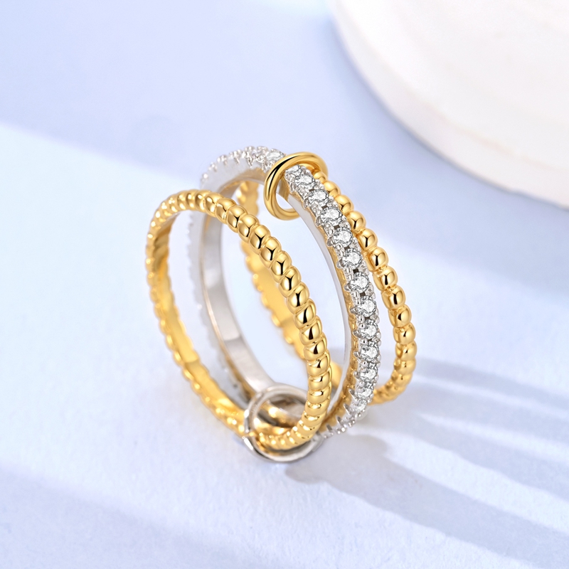 Original 925 Silver Ring Sparking Infinite Love Starry Night Rings For Women Girls Jewelry Birthday Anniversary Engagement 