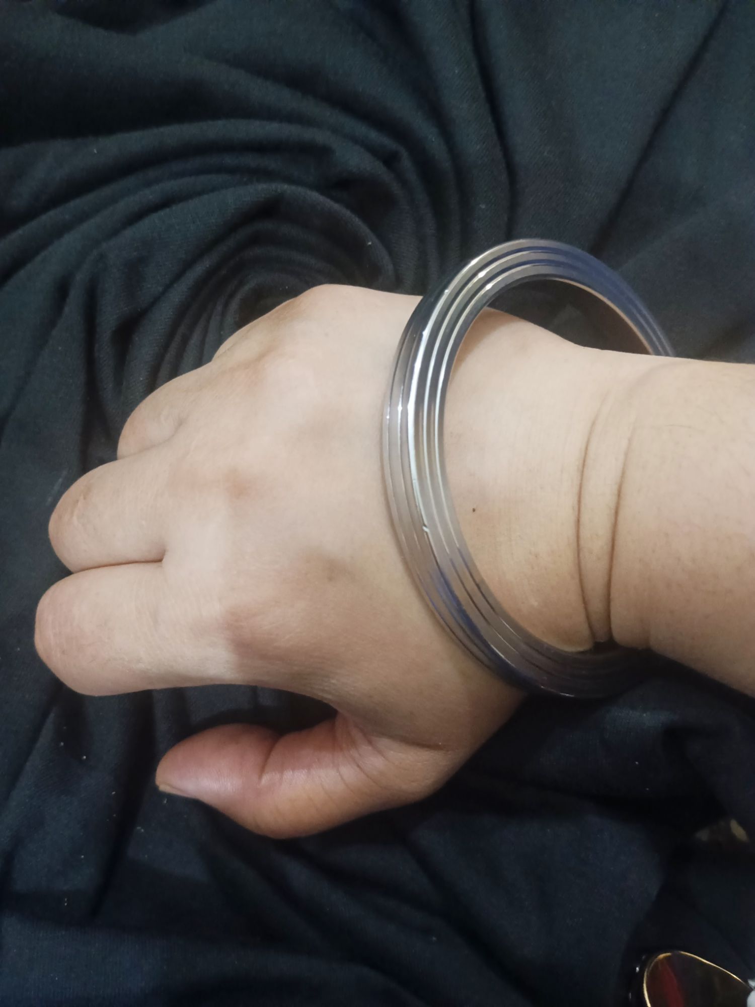 Hot Selling Silver Punjabi Trendy Kara Banghale For Boys And Men High Quality Top Fashion Stainless steel Silver Punjabi Kara For Men Best Sikh Kara Never Fade Color Heavy Never Fading Long Time Useable