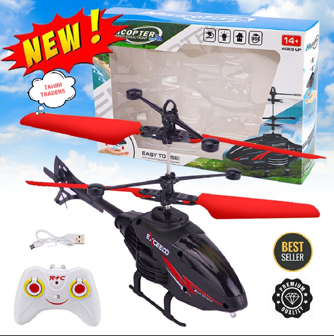 Electric remote control helicopter for kids with LED lights.

Suitable for both boys and girls to enjoy flying fun.

Perfect for indoor and outdoor playtime adventures.

Easy to control and maneuver for young aspiring pilots.

LED lights for a cool flying