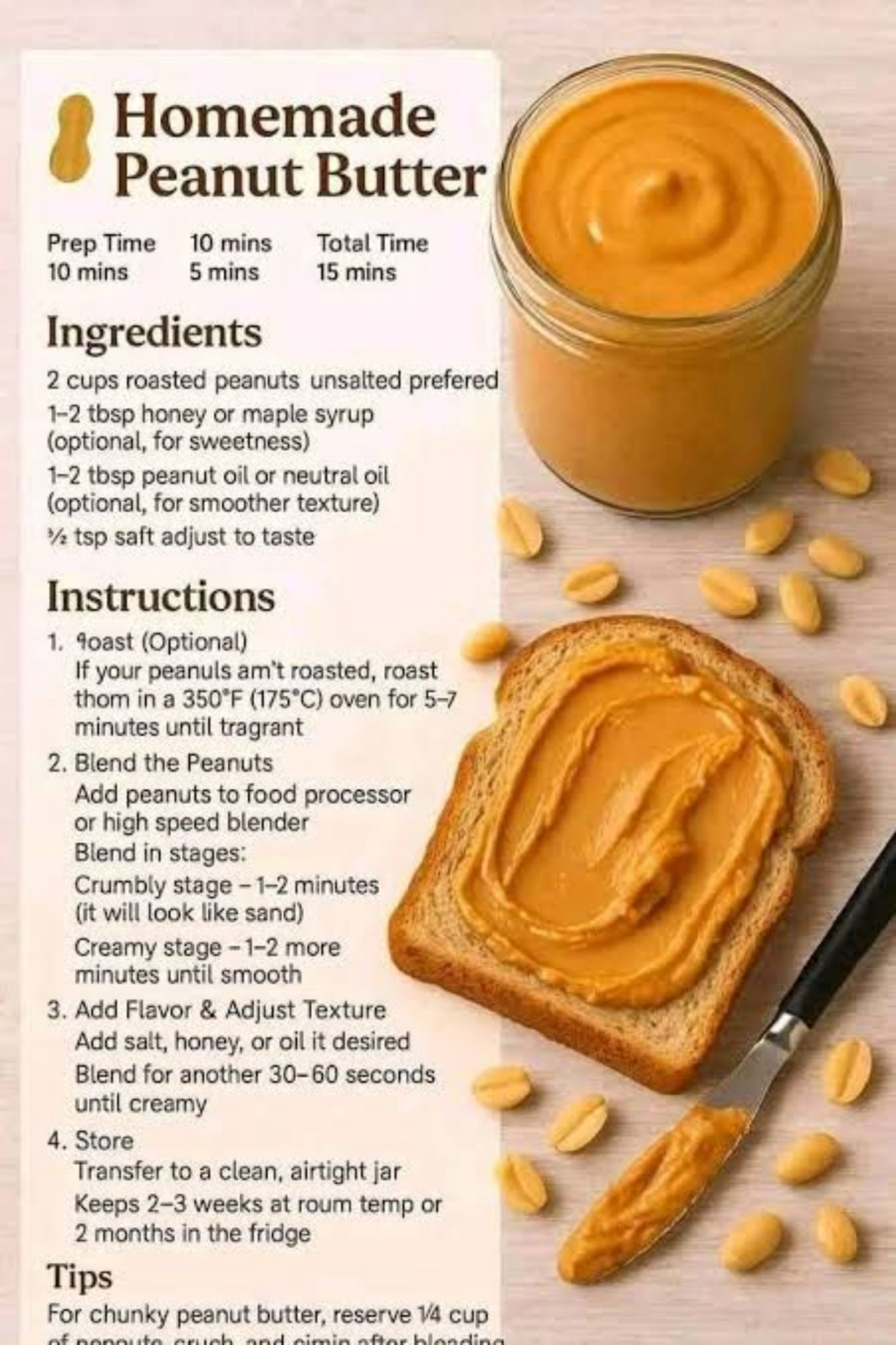 Homemade organic (1KG) Peanut Butter High Protein Sugar-Free | Fresh & Creamy Organic Peanut Butter for Weight Gain & Fitness Diet