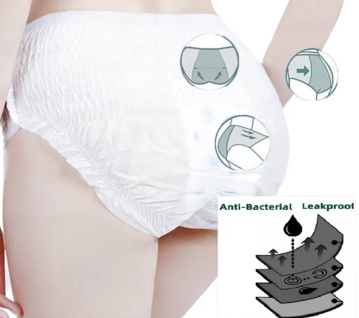 Pack of ( 6, 15, 25 )Disposable Periods Pull up Pads (Like Underwear), Menstrual pull up Pads, Easy Periods Pull up Panties
