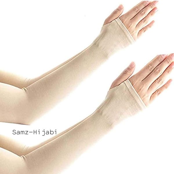 Hand And Arm Summer Finger Sleeves For Man 1 Pair (2Pcs) Ice Cool Silk Wearing sports Sleeve Cover Sun Light protection