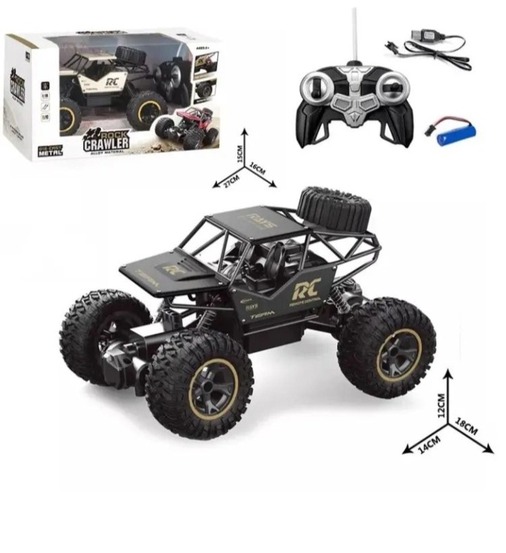 GAZA TOY SHOP Rock Crawler Electric RC Vehicles Alloyed R-C Car Remote Control Toy Cars Controlled Drive Off-Road Toys Off-Road Truck 4 Wheels Drive SUV Buggy Car