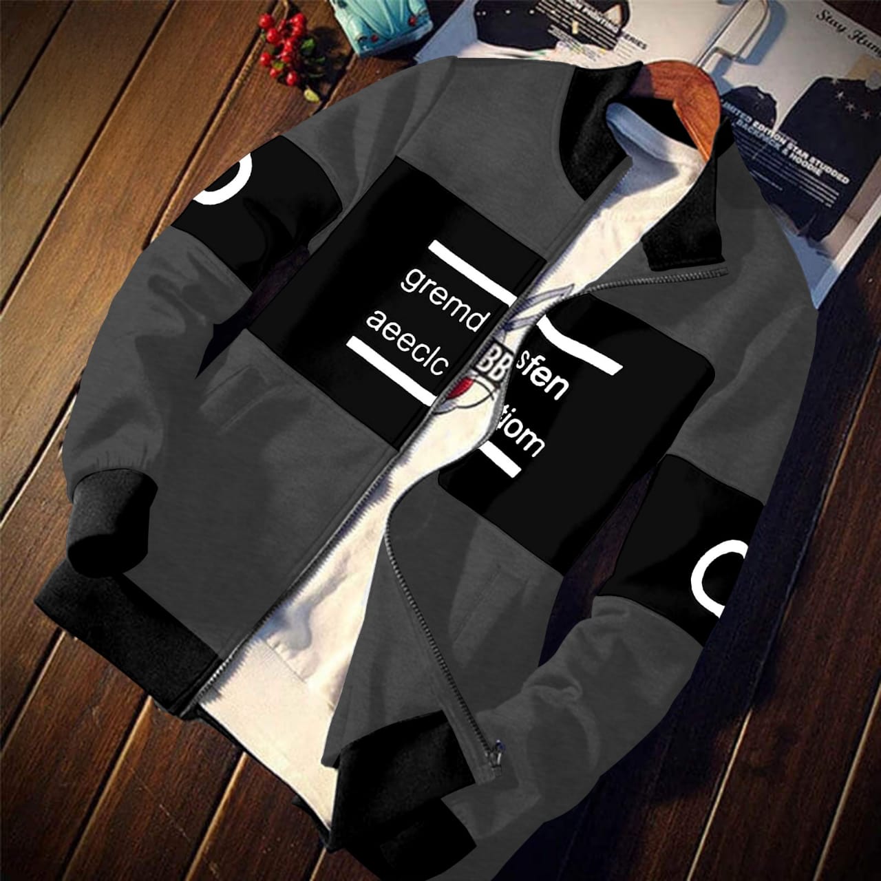 Pak Fashion Premium Quality Panel Style Zipper Upper For Men & Boys Hoodies For Girls hoodies for women winter fleece Printed Pullover Hoodie - Premium Quality, Stylish Winter Sweatshirt