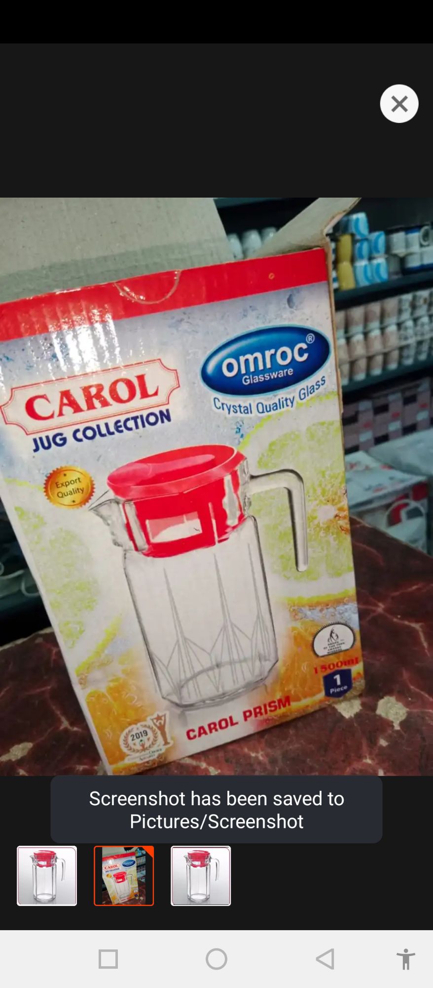 Brand new toyo nasic Omroc Jug - GIlass Jug - 1500 ML[1.5 Itr] CAROL ...