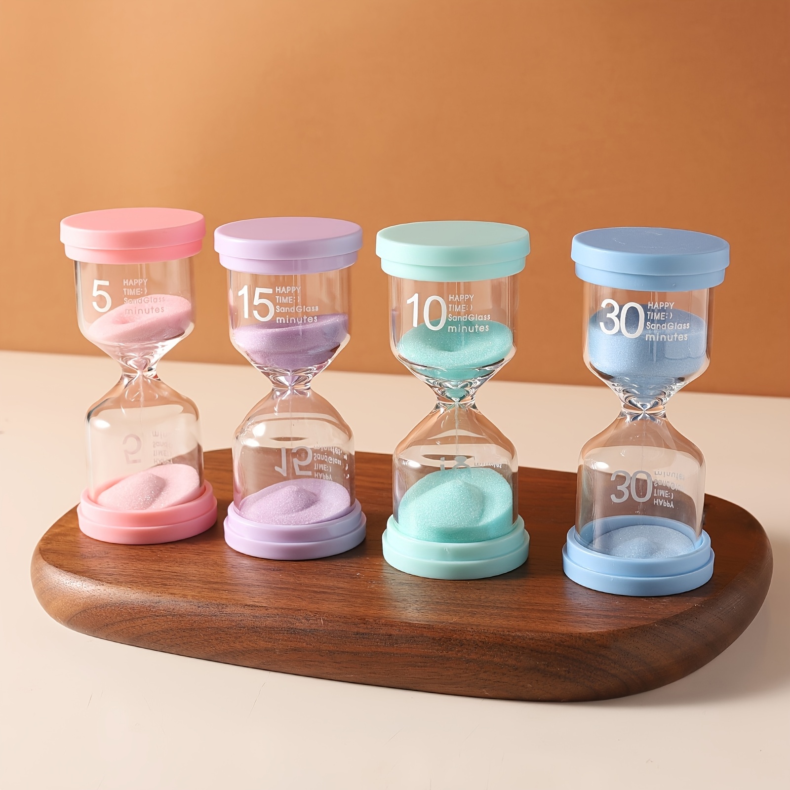 3/ 5/10/15/ 30 Marcaron Sand Timer| Perfect for Games, Classroom, Home & Office Creative Home Decor Youngsters's Learning Timer