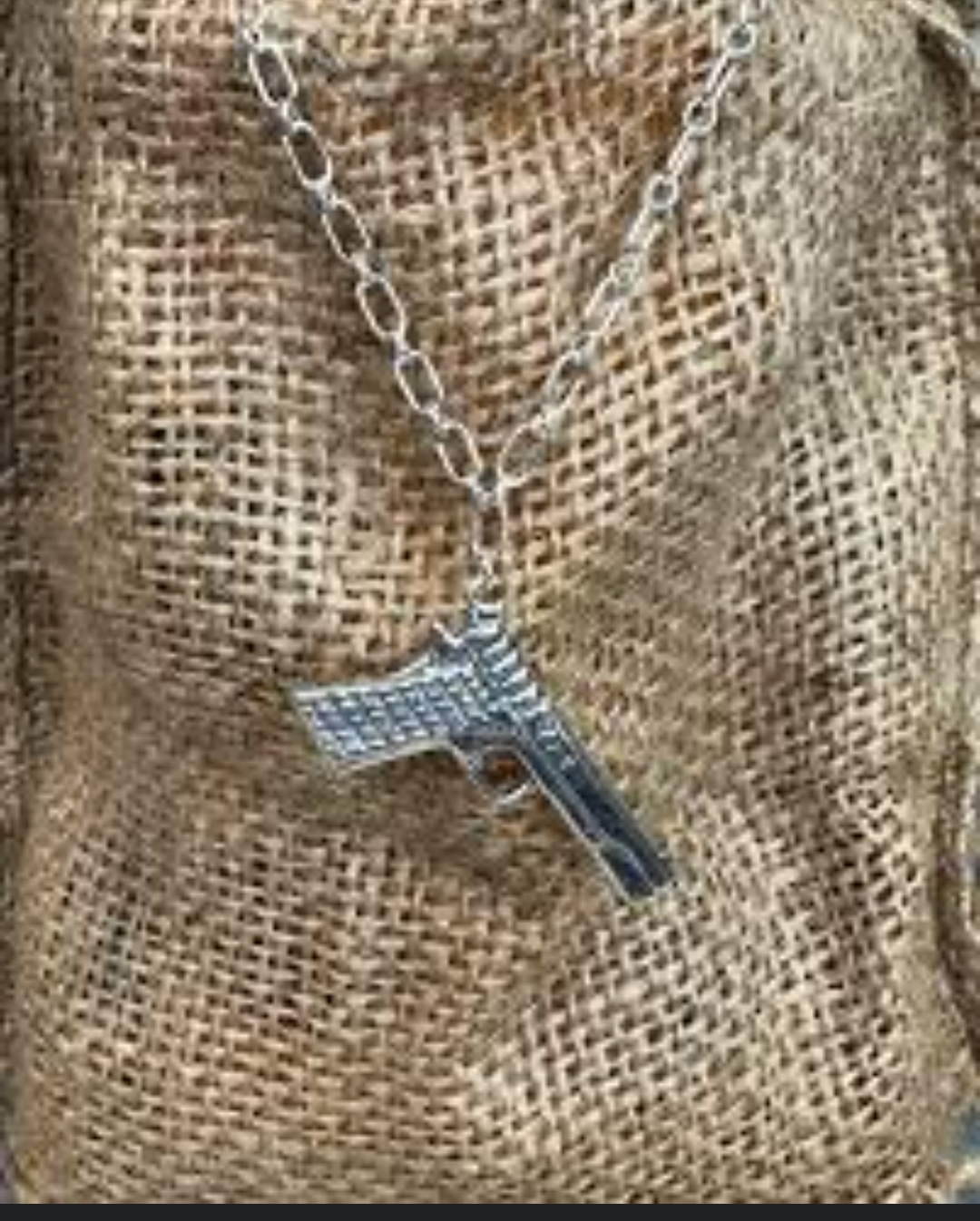 HOT SELLING MENS SILVER HIP HOP NECKLACE-TOP FASHION HIGH RECOMEND GUN STYLE HIP HOP  NACKLACE /PENDANT  FOR MEN MENS FASHION JEWELRY NEVER FADE COLOR