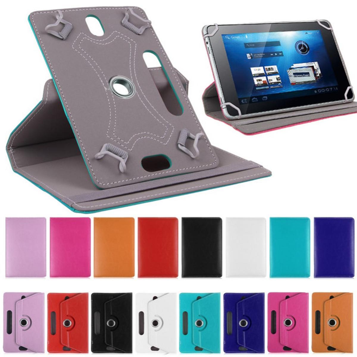 TSC Universal Leather 360 Rotation Tablet Book Cover Case For Ipad And Android Tab Universal Tablet Book Cover Case for 7 to 10 Inches