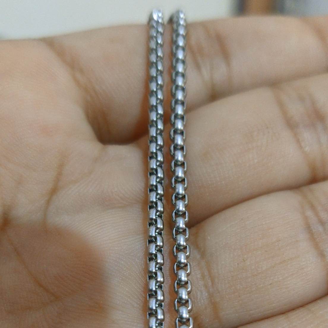 Stainless Steel Cube, Rectangle & Square Neck Chains: Stylish Accessories for Boys &