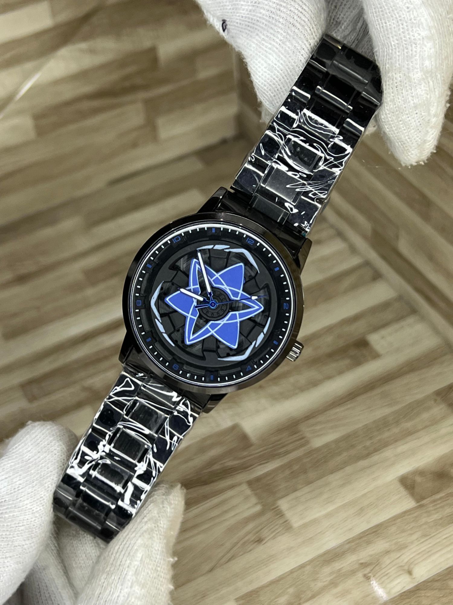 360° Rotating Dial Stainless Steel Watch – Creative Fashion Wheel Watch for Men