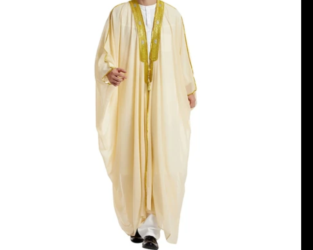 Premium Men's Bisht Cloak - Arab Wedding Dress - Saudi Style Thobe Robe for Eid & Events
