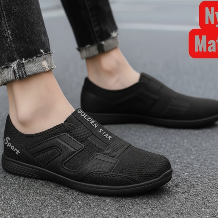 Mocassino Loafers & Shoes for Mens Casual Rubber Walking Shoes Waterproof