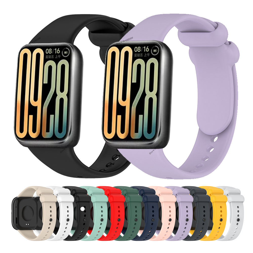Silicone Strap For  Mi Band 9 Pro/8 Pro Smartwatch Wristband Sport Strap For Redmi Watch4 5 6 Bracelet Accessories Correa