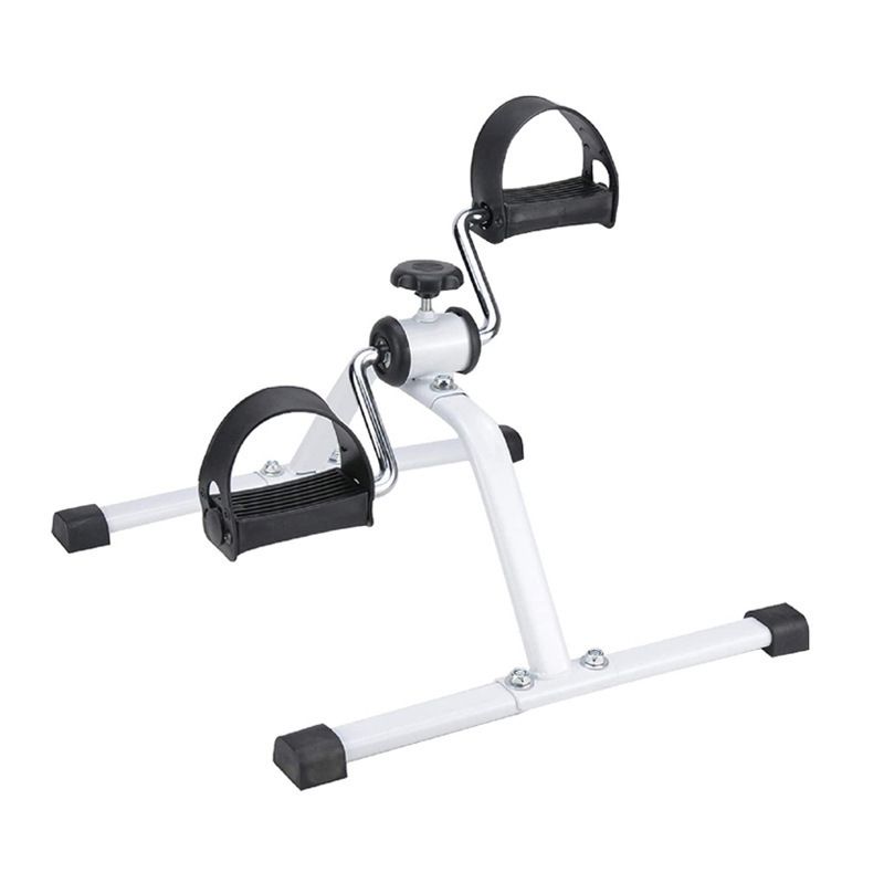 Mini Exercise Bike Pedal Exerciser for Home Gym Fitness, Portable Under Desk Cycle Machine for Legs & Arms Workout, Adjustable Resistance Foot Pedal Trainer for Physiotherapy Rehabilitation & Indoor Cardio Equipment