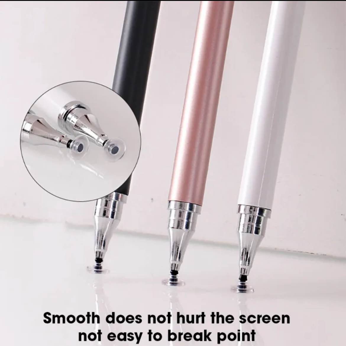 2 In 1 Stylus Pen For Cellphone Tablet Capacitive Touch Pencil For Smart Phone Layor| 2 in 1 Universal Stylus Pen for Tablet Mobile Phone Pad Screen Podazz Double-headed Silicone Disc Drawing Tablet Phone Capacitor Pen