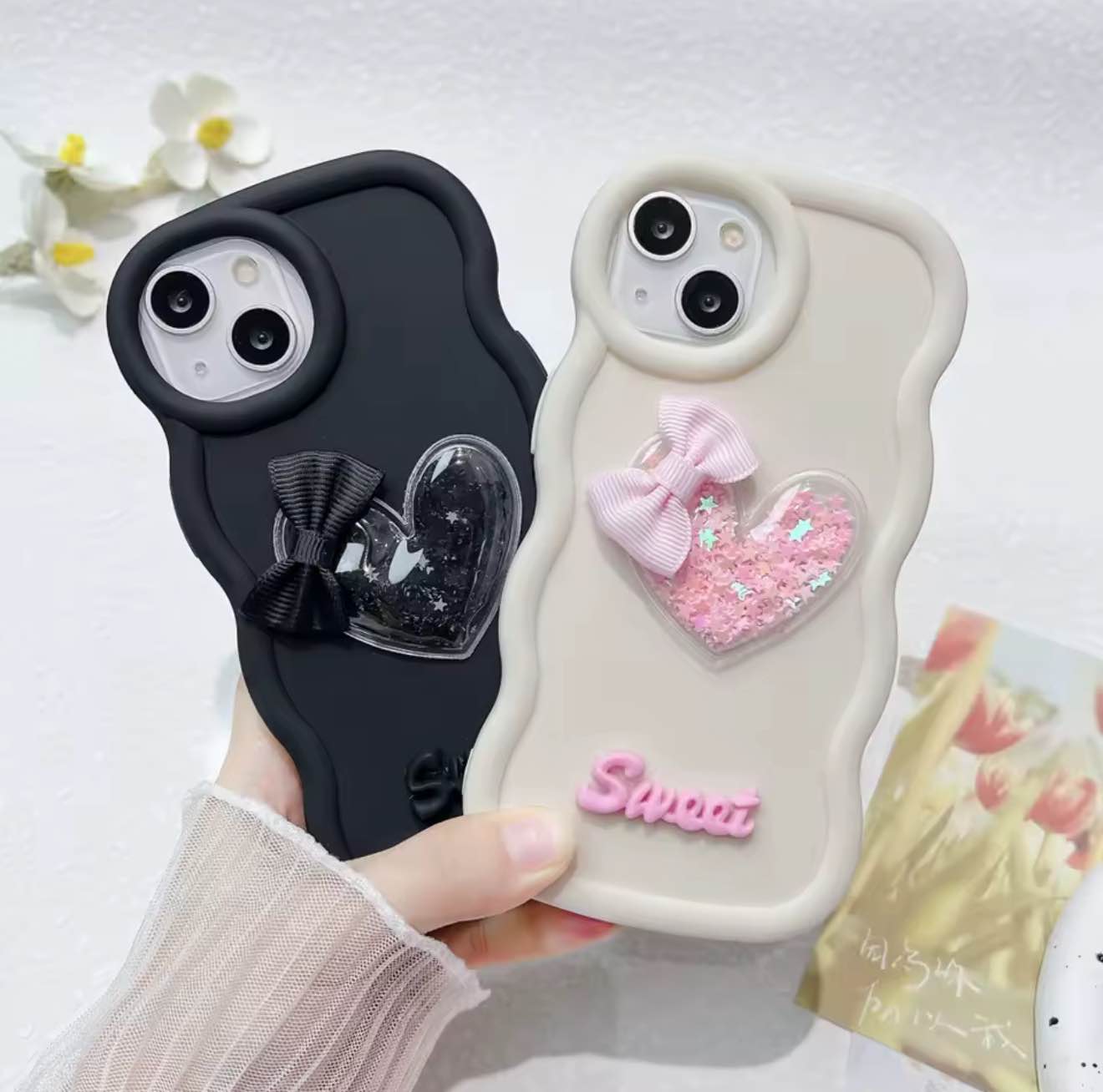 New Sweet Ladies Glitter Case For Ladies & Girls
