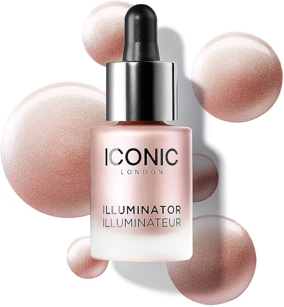 Iconic Liquid Highlighter 30ml – Long-Lasting, Waterproof, Natural Glow & Shimmer Makeup Highlighter for Face & Body