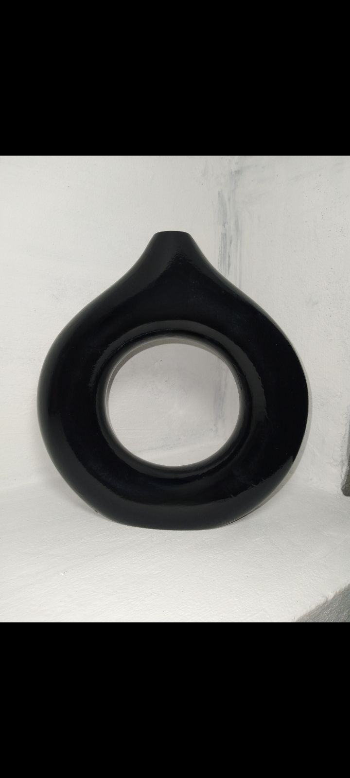 Donut Vase for Home Decor Minimalist Ceramic Living Room Decoration