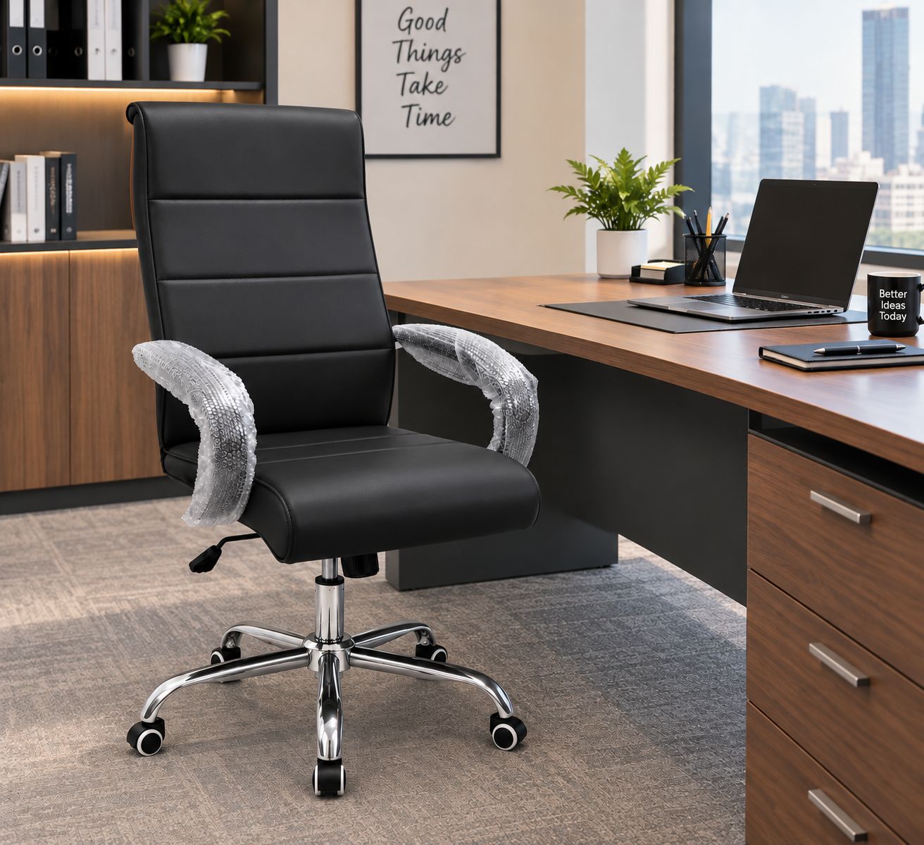 Office Revolving Chair/ Boos Chair/ Computer Chair/ Comfortable Chair , dining chairs, chairs for office,schools, restaurants, meetings.