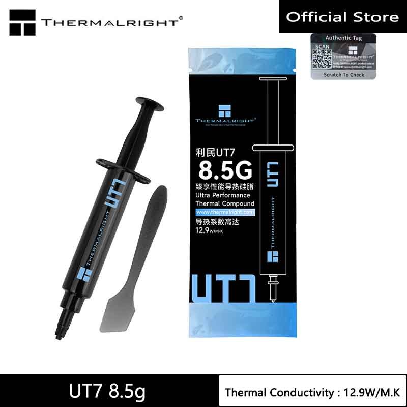 Thermalright UT7 High-Performance Thermal Grease, 12.9W/M.K Cooling Paste Suitable for CPU, GPU, and Heat Sink Module Cooling