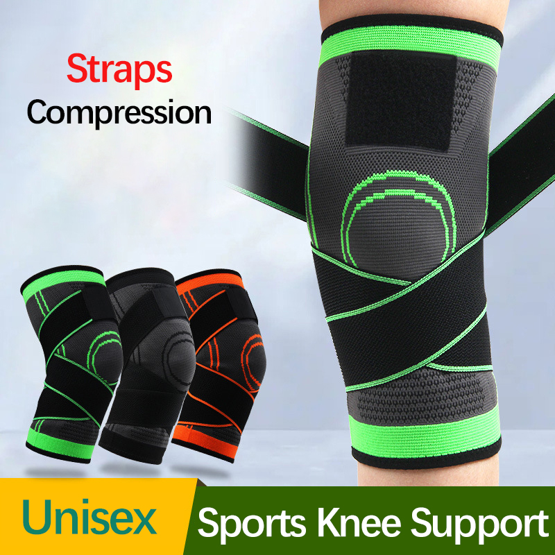 Fitness Knee Sleeve Sports Straps Compression Gym Basketball Knee Protectors Hiking Camping Badminton Men Women Leg Guards