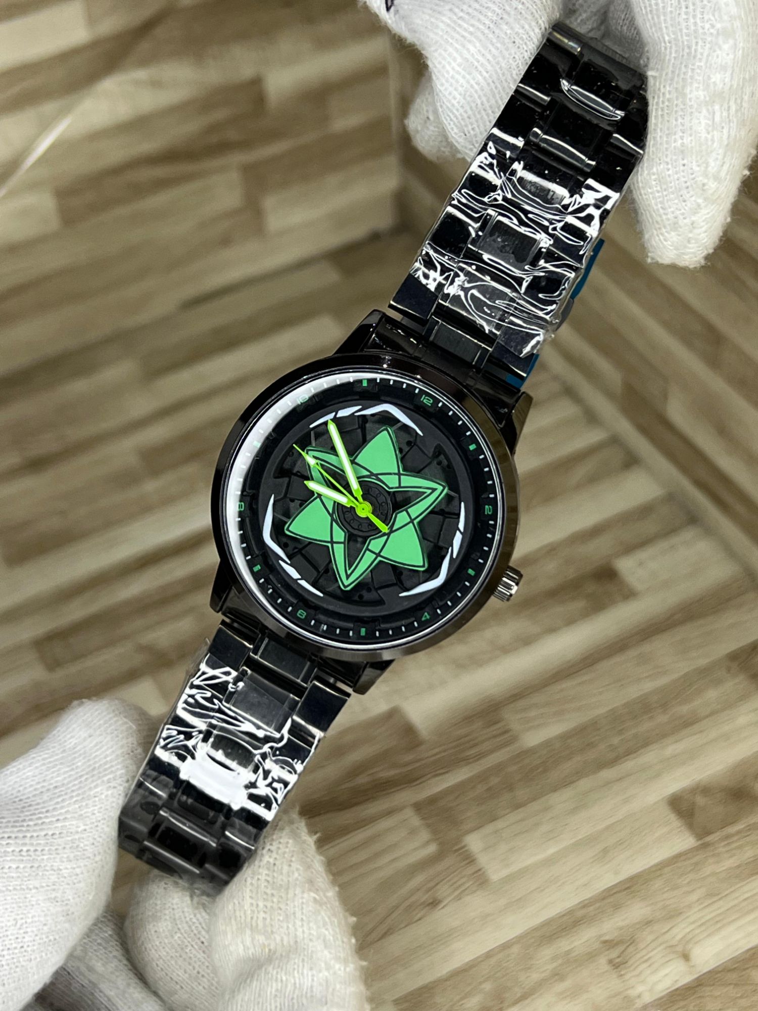 360° Rotating Dial Stainless Steel Watch – Creative Fashion Wheel Watch for Men