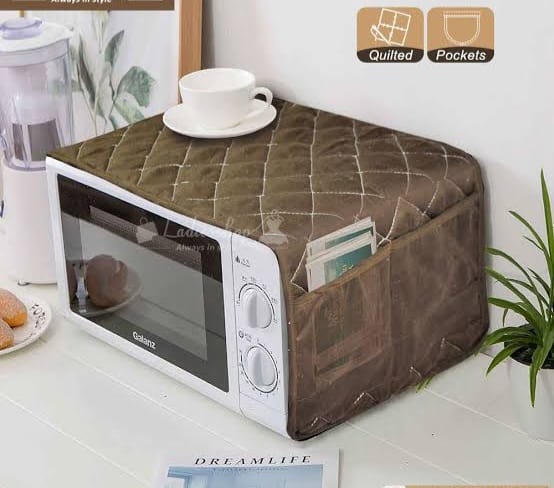 OVEN COVER MICROWAVE DUST PROOF 4 POCKET STORAGE BAG