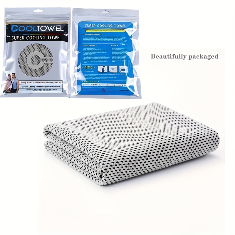 Quick Dry Cooling Sports Towel with Cold Core Technology - Soft and Breathable Microfiber Towel for Outdoor Activities, Beach, Travel, Cycling, Fitness, Running, Camping, Fishing, Yoga - Stay Cool and Refreshed All Day