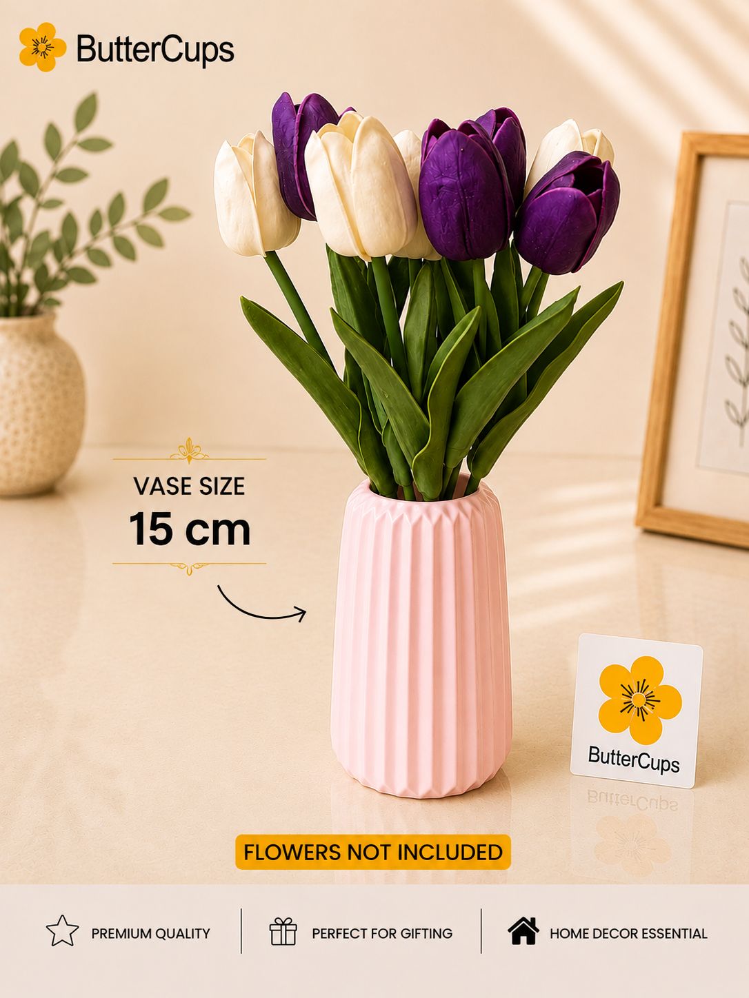 Flower vase, vase for home decor, concrete vase, handmade