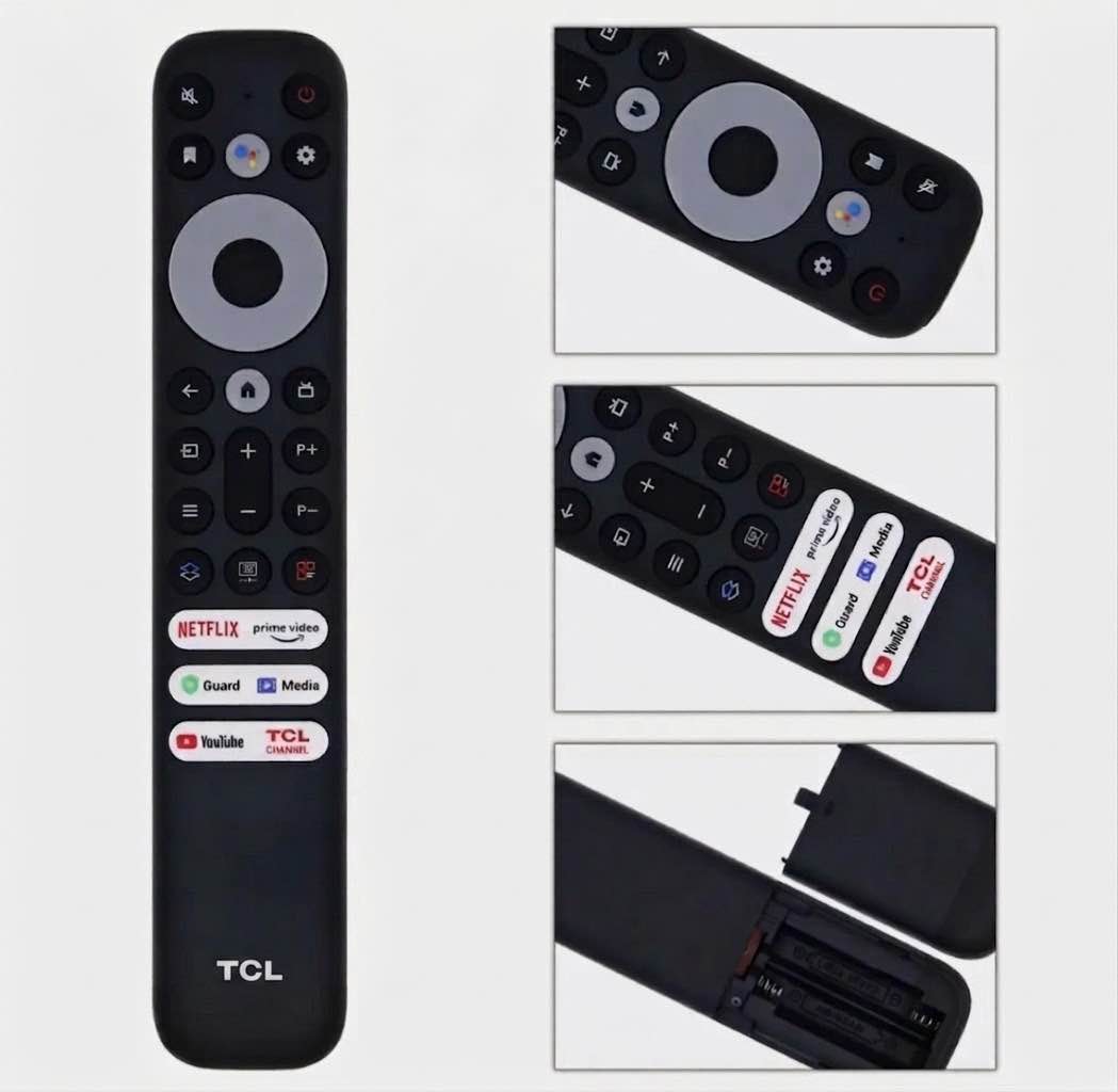 TCL 8k QLED Android TV LCD & LED Smart Remote Controller With Netflix , Youtube And Primes Video Button | Without Voice Control.