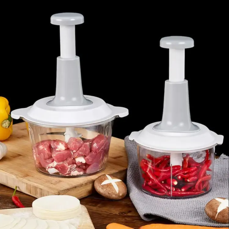 Hand Push Chopper Manual Chopper Vegetable Cutter Food Processor | Daraz.pk