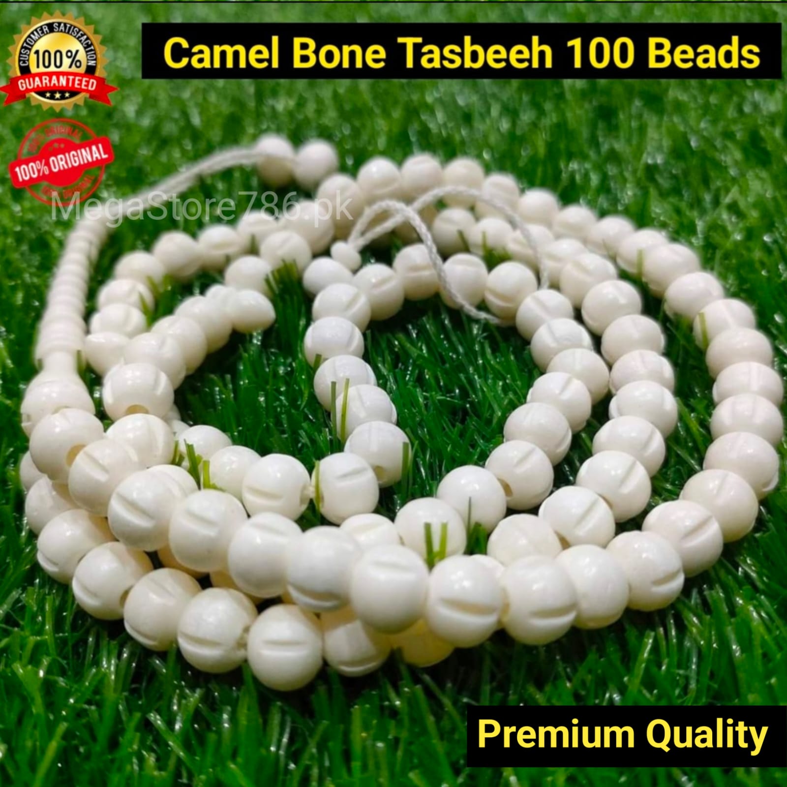 Camel Bone Tasbeeh 100 Beads Round And Elliptical Shape  Oont Ki Haddi Ki Tasbeeh  Original Camel Bone Tasbih  Pure Camel Bone Tasbeh  Oont Ki Asal Hadi Ki Tasbeeh  Natural Camel Bone Tasbih  Asal Oont ki haddi ki tasbeh  Khalis Oont Ki Tasbih