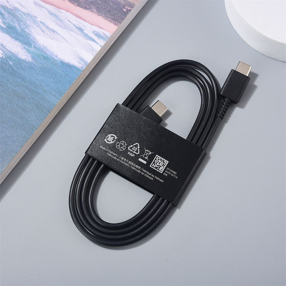 Samsung Galaxy Cable Dual Type C To Type C Super Fast Charging 35W / 25W / 15W 3A For Galaxy S22 5g S21 Ultra S20 Note 20 10 A71 A32