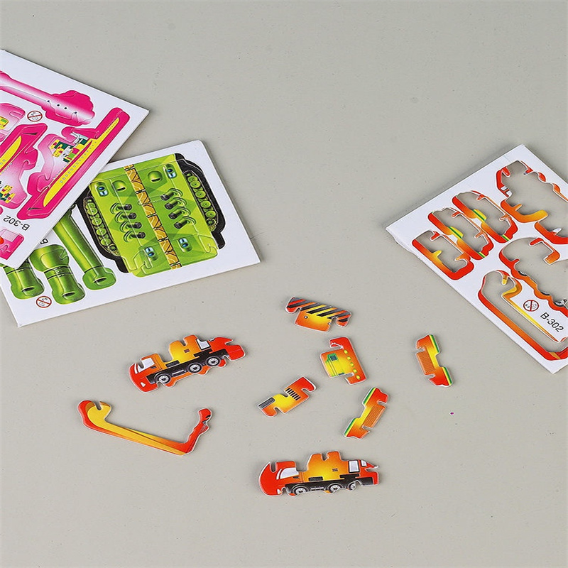 30Pcs 3D Fun Tank Plane Stereoscopic Puzzle Children's Creative DIY Toys Kindergarten Education Handmade Assembly Puzzle Cards