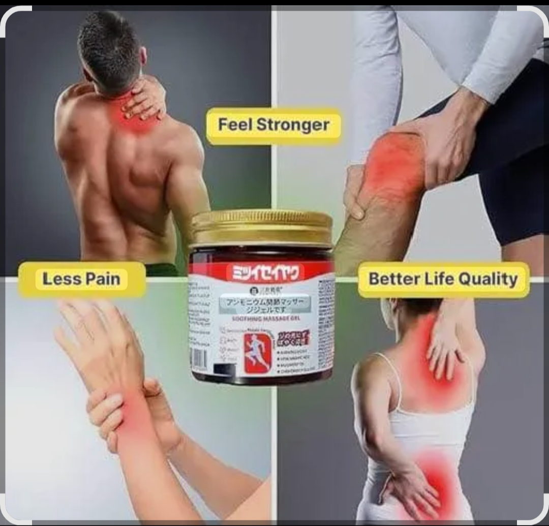 Melodine  japanese instan pain relief smoothing massage Gel Herbal Message Gel For All Body Muscles