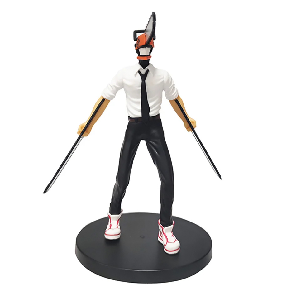 Anime Chainsaw Man Denji Figure Set 2PCS PVC Action Figures Car Decoration Toy